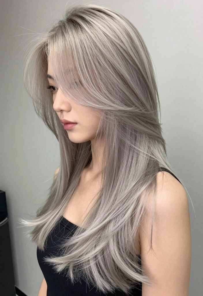 17 Silver Blonde Hair Ideas Cool Luminous Tone - 5. Ombre Silver Blonde 1