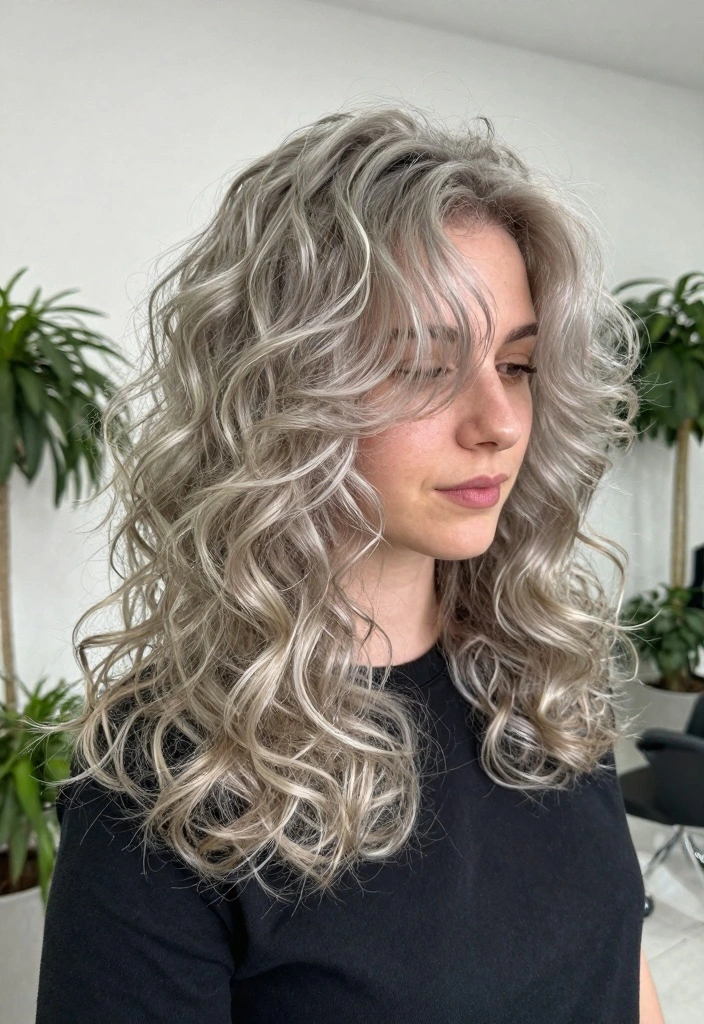 17 Silver Blonde Hair Ideas Cool Luminous Tone - 7. Silver Blonde Highlights 1