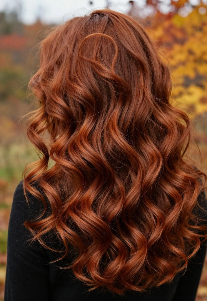 17 True Autumn Hair Color Ideas for Curly Hair Types - 16. Rustic Red 1