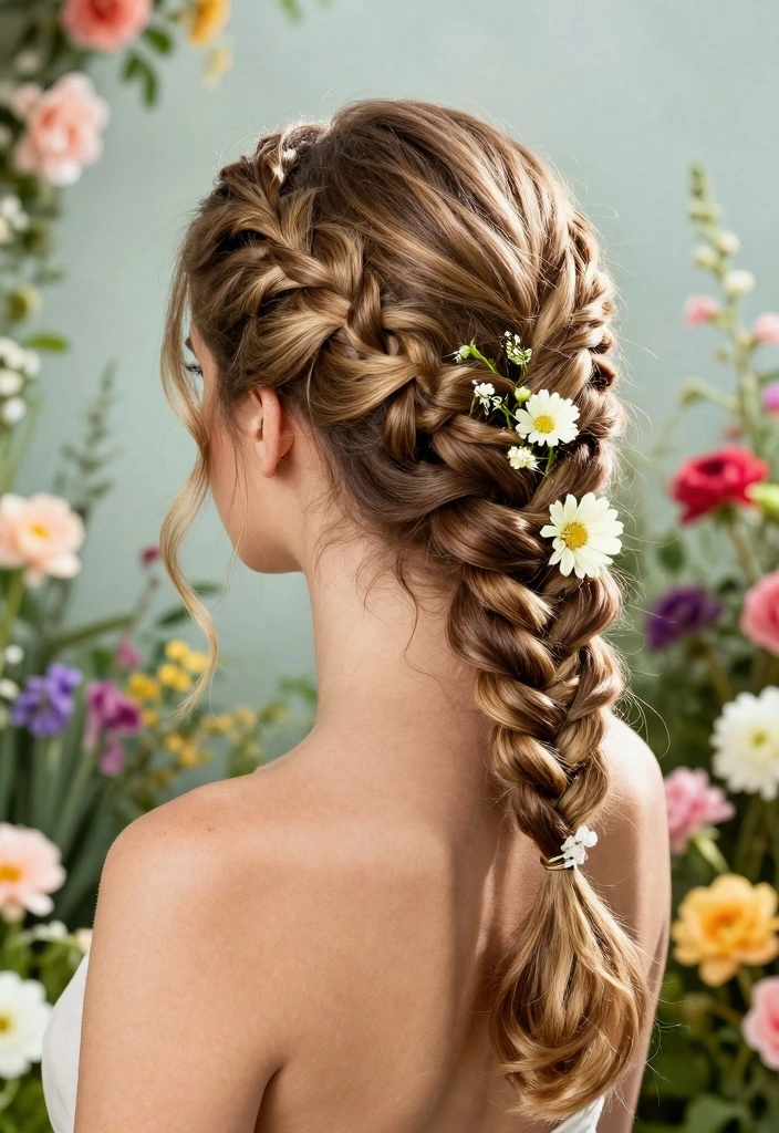 17 Wedding Hairstyles for Long Hair Ideas Romantic Glam - 2. Braided Half Updo 1
