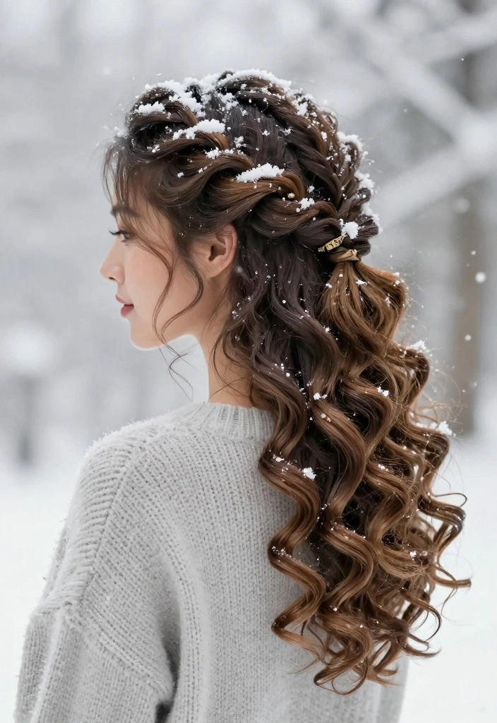 17 Winter Hair Ideas: Seasonal Fresh Looks for Curly Hair - 4. Winter Wonderland Twists 1