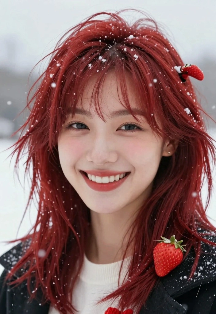 17 Winter Red Hair Ideas for a Bold Cool Season Glow - 11. Electric Strawberry 1