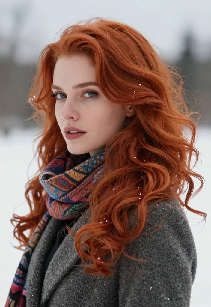 17 Winter Red Hair Ideas for a Bold Cool Season Glow - 3. Classic Red-Headed Beauty 1