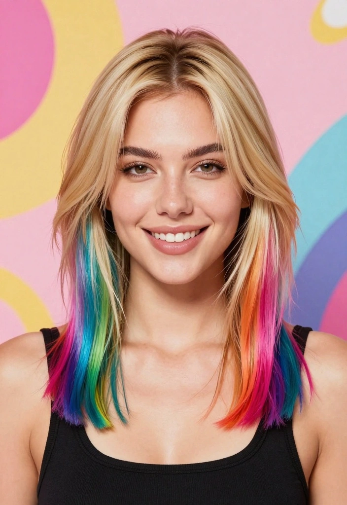 18 Short Blonde Hair Ideas for a Fresh, Bright Style - 13. Colored Ends 1