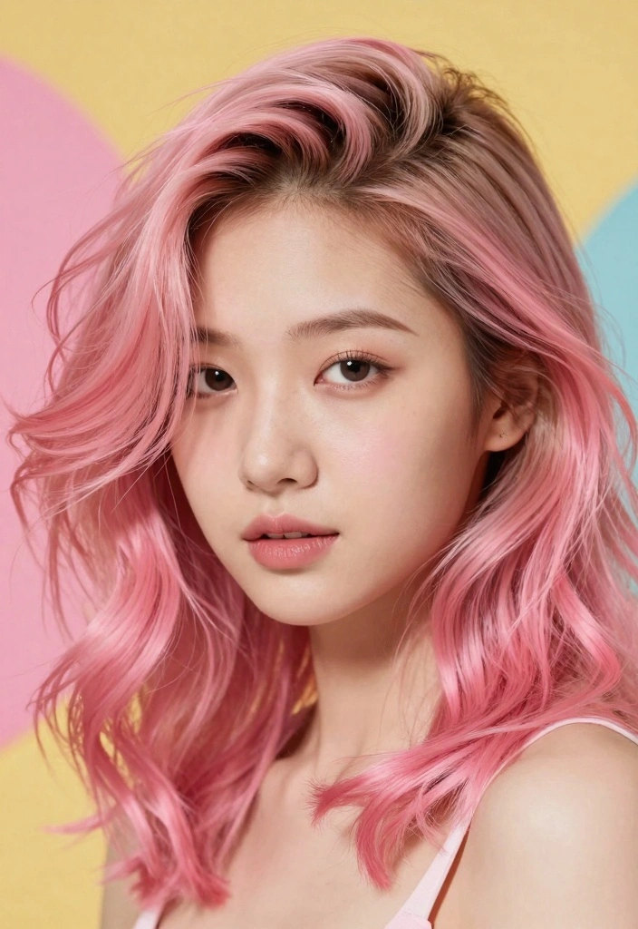 18 Short Hair Highlights Ideas: Bright Subtle Accents - 11. Bubblegum Pink Tips 1