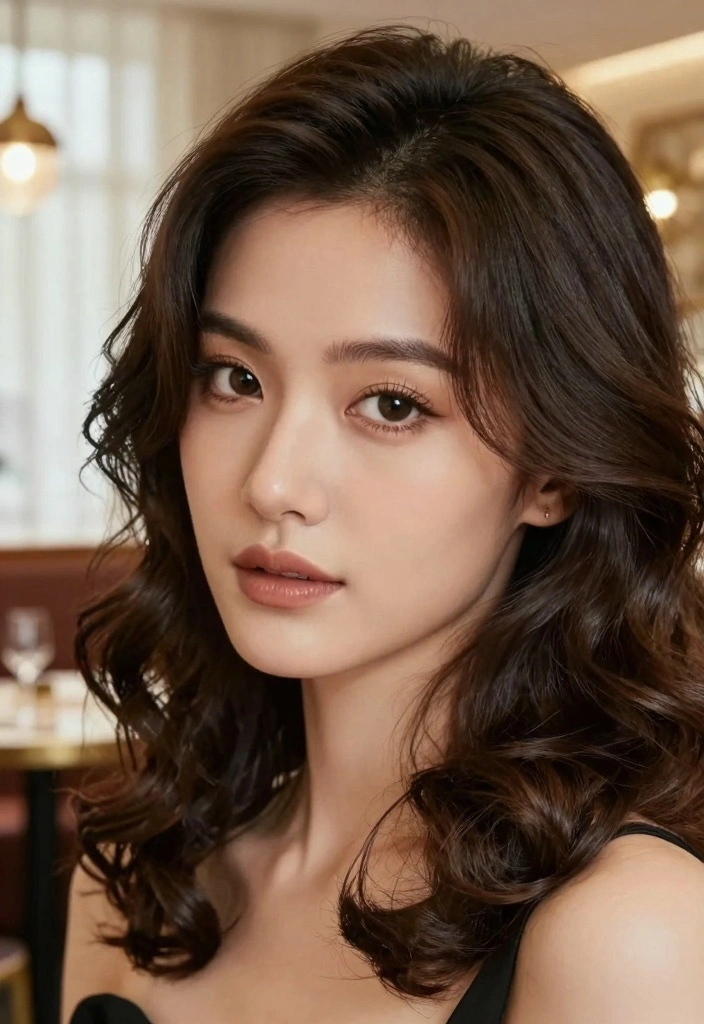 18 Shoulder Length Layered Hair Ideas Balanced Volume - 4. Soft Curls for Elegance 1