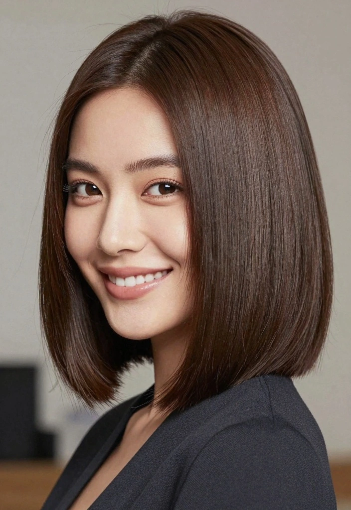 18 Straight Short Hair Ideas for a Sleek Minimal Style - 1. Classic Bob 1