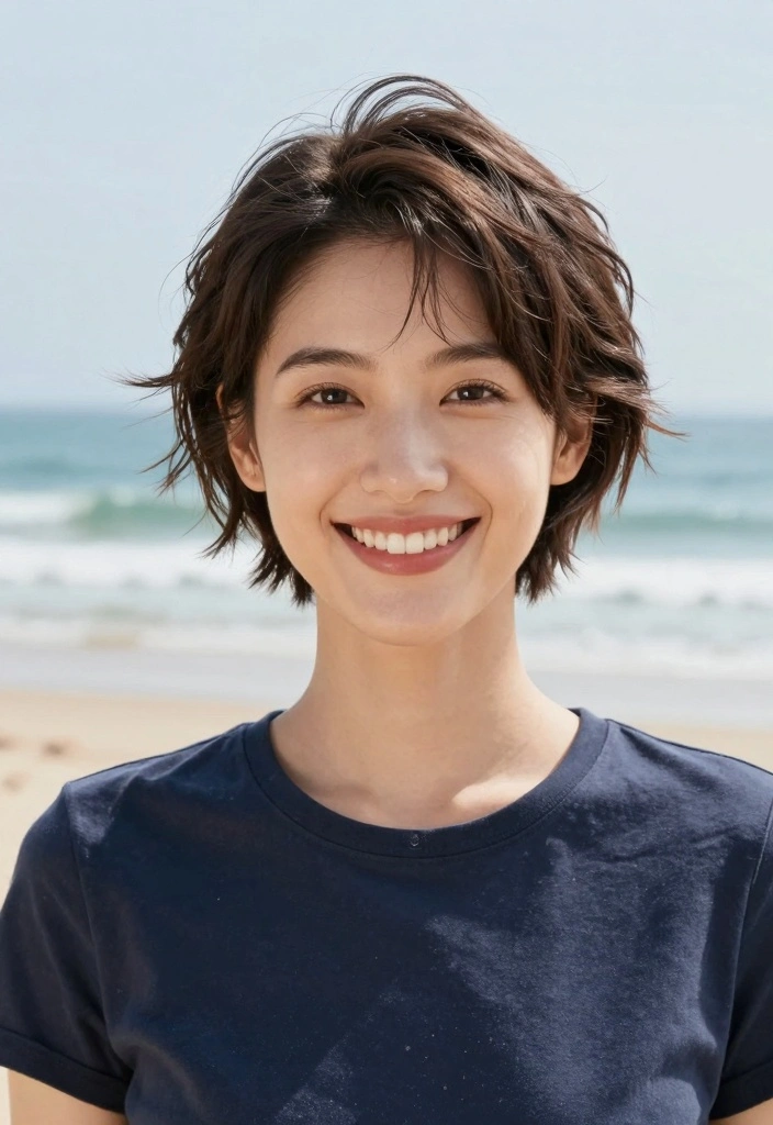 18 Straight Short Hair Ideas for a Sleek Minimal Style - 10. Soft Waves 1