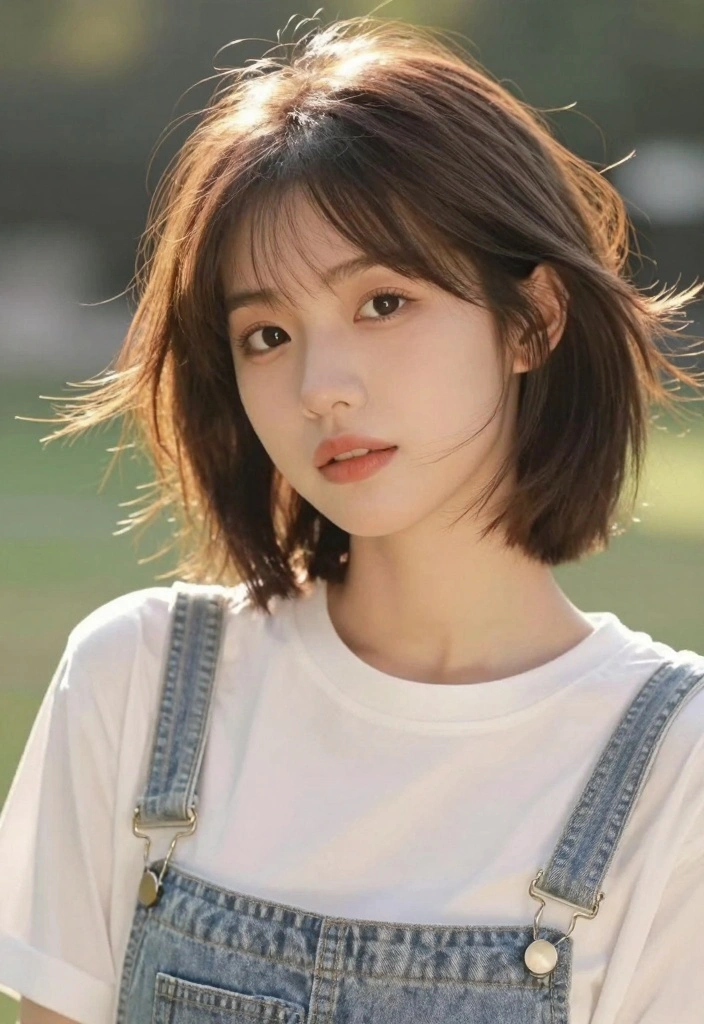 18 Straight Short Hair Ideas for a Sleek Minimal Style - 13. Messy Chic 1