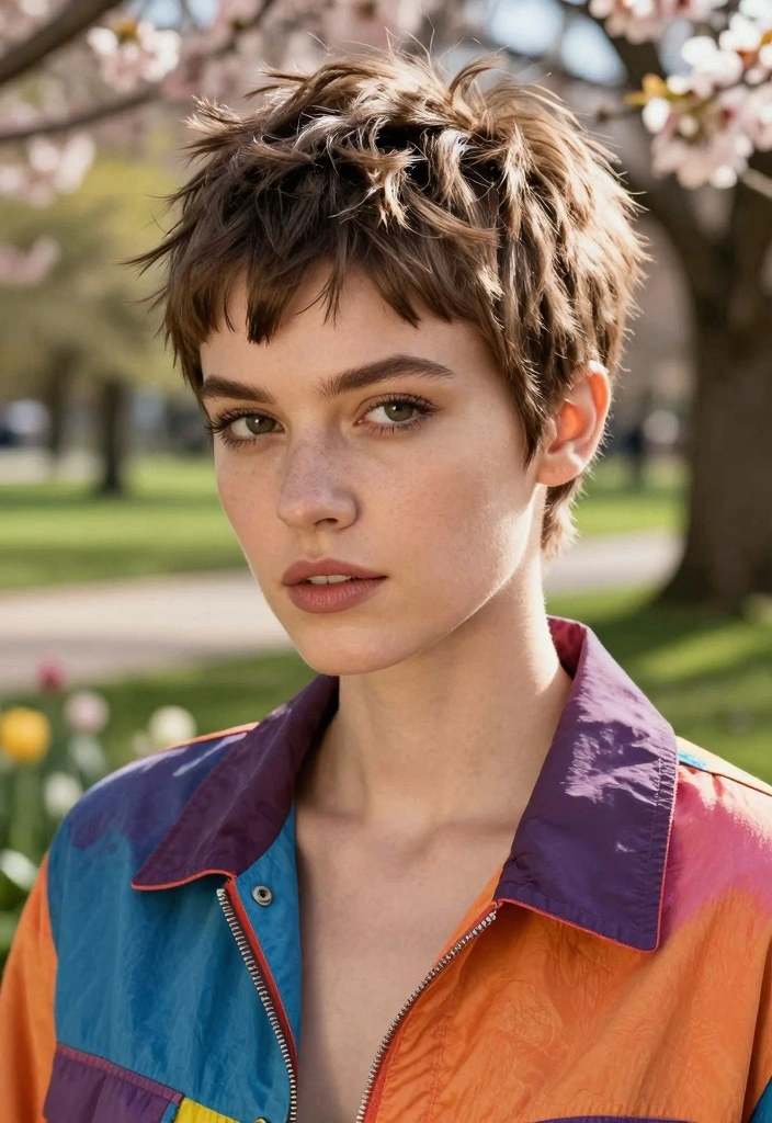 18 Straight Short Hair Ideas for a Sleek Minimal Style - 2. Textured Pixie Cut 1