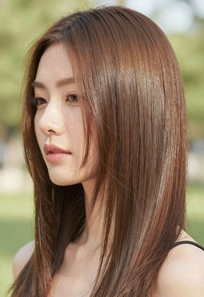 18 Straight Short Hair Ideas for a Sleek Minimal Style - 8. Straight and Glossy 1