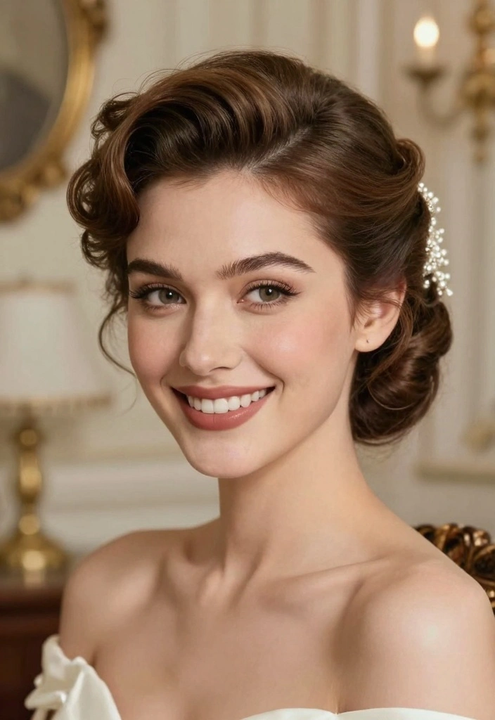 18 Vintage Bridal Hair Ideas Timeless Romance - 12. Vintage Bouffant 1