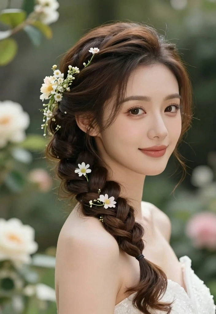 18 Vintage Bridal Hair Ideas Timeless Romance - 13. Sweetheart Braid 1