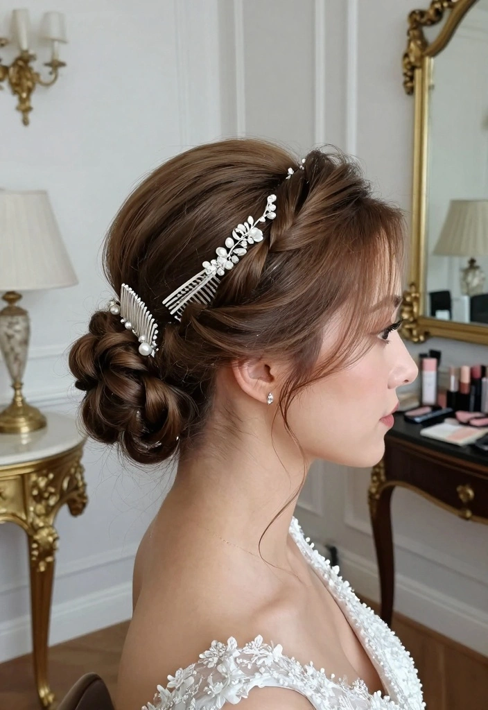 18 Vintage Bridal Hair Ideas Timeless Romance - 18. Classic French Twist 1
