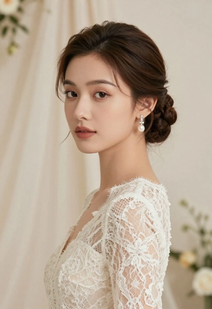 18 Vintage Bridal Hair Ideas Timeless Romance - 4. Classic Chignon 1
