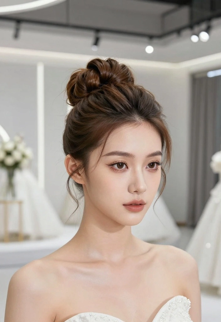 18 Wedding Hair Bun Ideas: Elegant Timeless Updos - 17. The Chic Knotted Bun 1