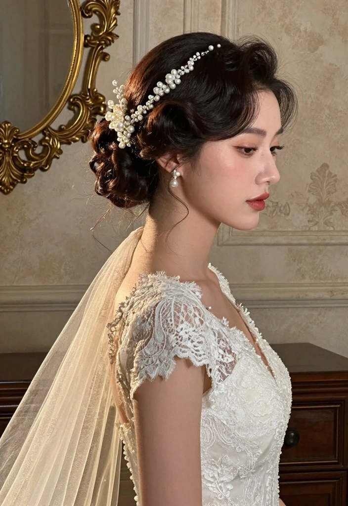 18 Wedding Hair Bun Ideas: Elegant Timeless Updos - 5. The Vintage-Inspired Bun 1