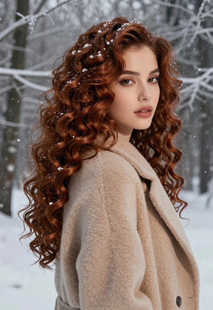 18 Winter Brunette Hair Color Ideas Rich Cool Depth - 4. Mahogany Mystique 1