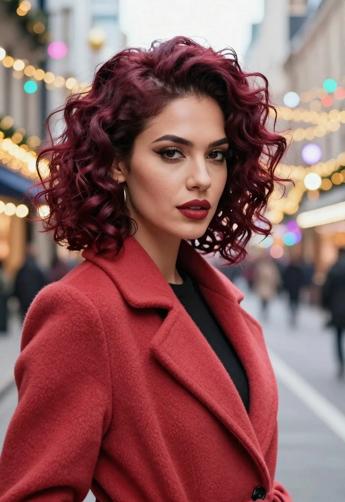18 Winter Brunette Hair Color Ideas Rich Cool Depth - 7. Bold Burgundy 1