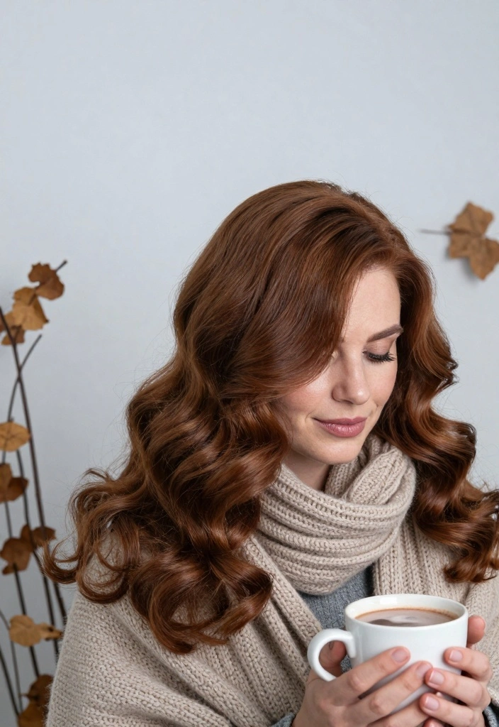 18 Winter Hair Color Ideas Trending Now: Sustainable Styles for Eco-Conscious Consumers - 1. Rich Chestnut Brown 1