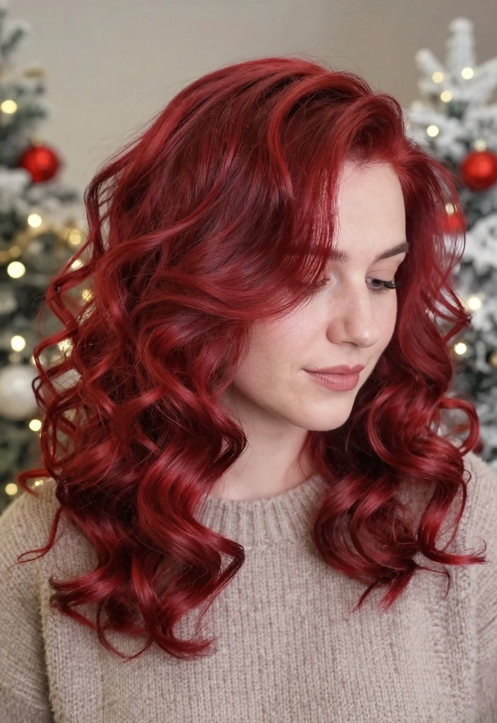 18 Winter Hair Color Ideas Trending Now: Sustainable Styles for Eco-Conscious Consumers - 15. Raspberry Red 1