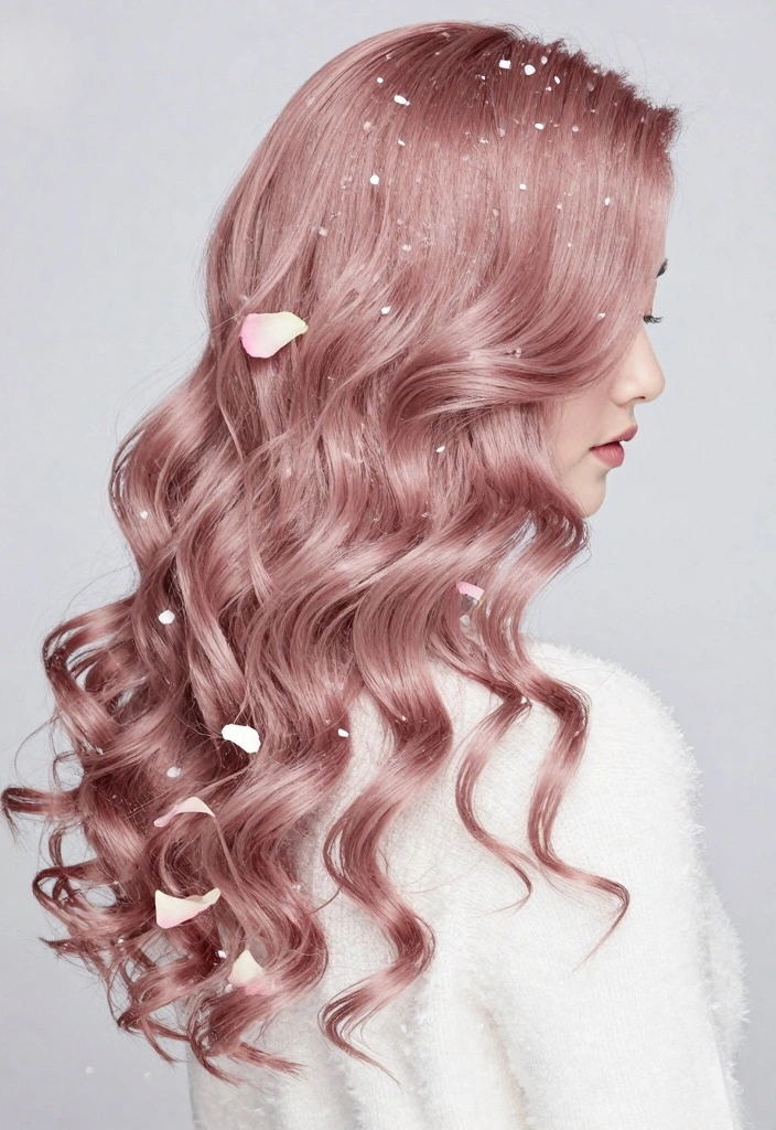 18 Winter Hair Color Ideas Trending Now: Sustainable Styles for Eco-Conscious Consumers - 8. Dusty Rose 1