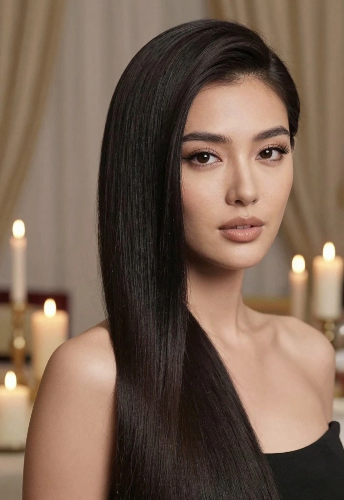 18 Winter Hair Color Ideas Trending Now: Sustainable Styles for Eco-Conscious Consumers - 9. Natural Dark Black 1