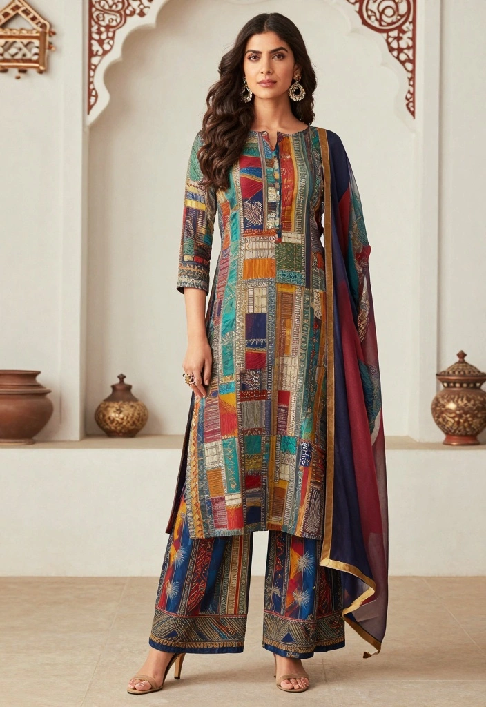 14 Bollywood Theme Party Outfit Ideas For Women - 2. Indo-Western Fusion Dress 1