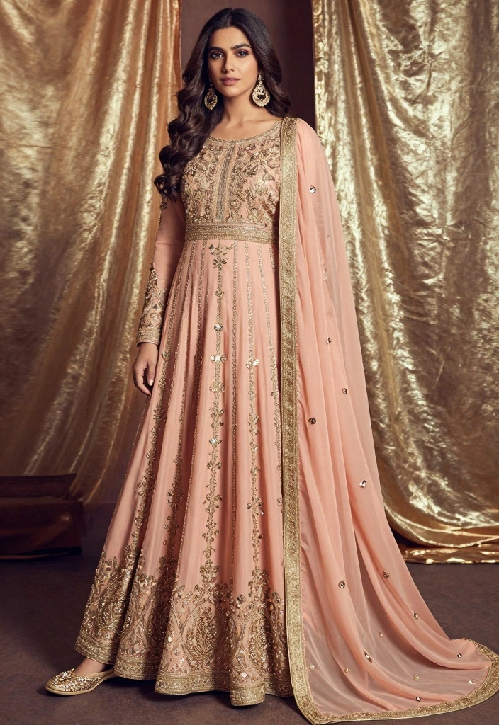 14 Bollywood Theme Party Outfit Ideas For Women - 3. Statement Anarkali Suit 1