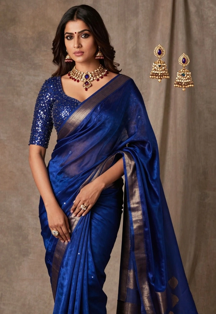 14 Bollywood Theme Party Outfit Ideas For Women - 5. Timeless Saree Drapes 1