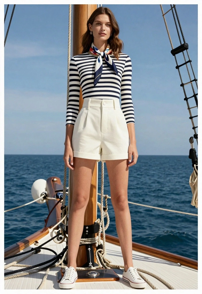 14 Yacht Party Outfit Ideas For Women With Coastal Style - 2. Nautical Stripes 1