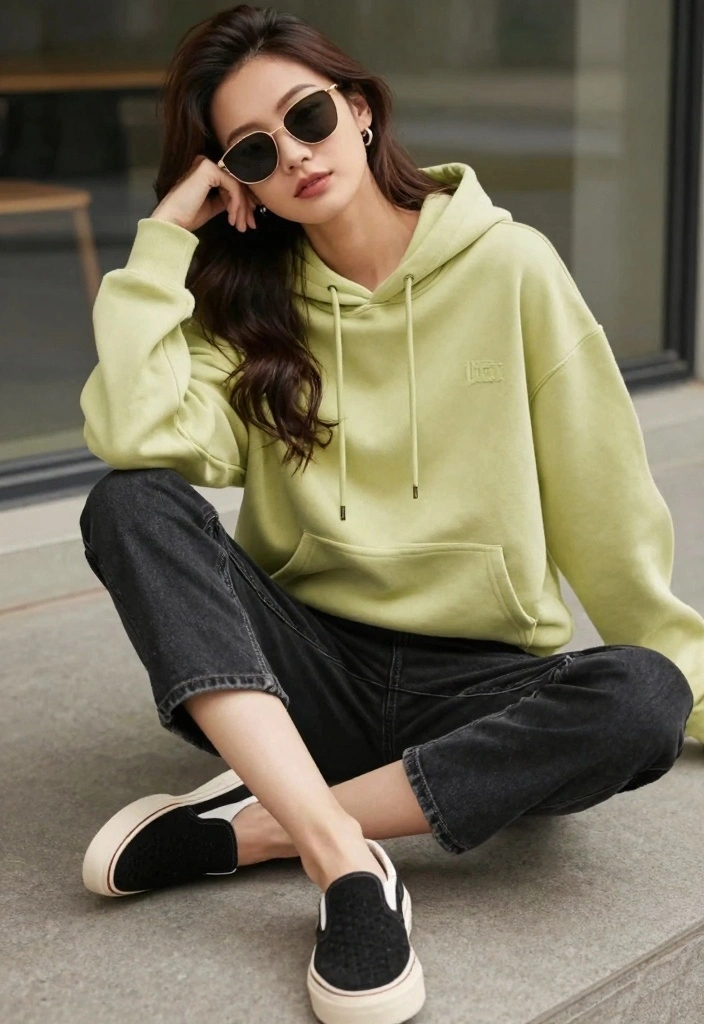 15 Black Jeans Outfit Ideas For Women With Sleek Style - 7. Casual Weekend Look with a Hoodie 1