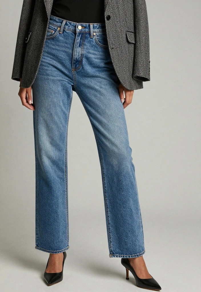 15 Jeans Party Outfit Ideas For Women With Chic Energy - 14. Boyfriend Jeans with a Stylish Blazer 1
