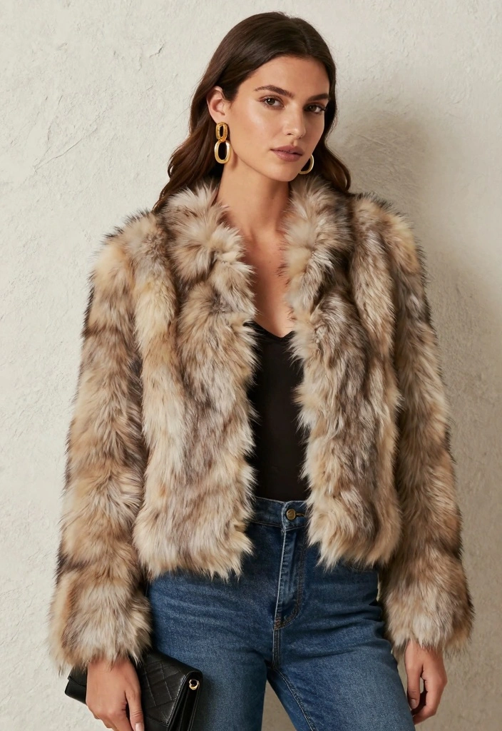 15 Nineties Party Outfit Ideas For Women With Retro Vibe - 12. Fab Faux Fur 1