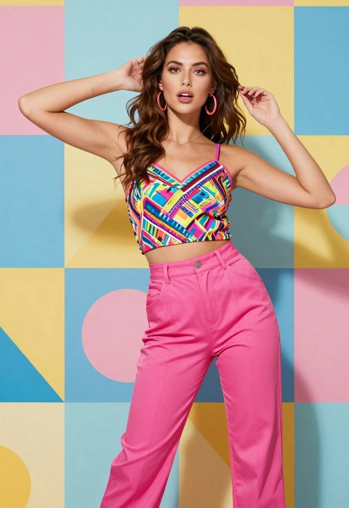 15 Nineties Party Outfit Ideas For Women With Retro Vibe - 13. Fun Patterns 1