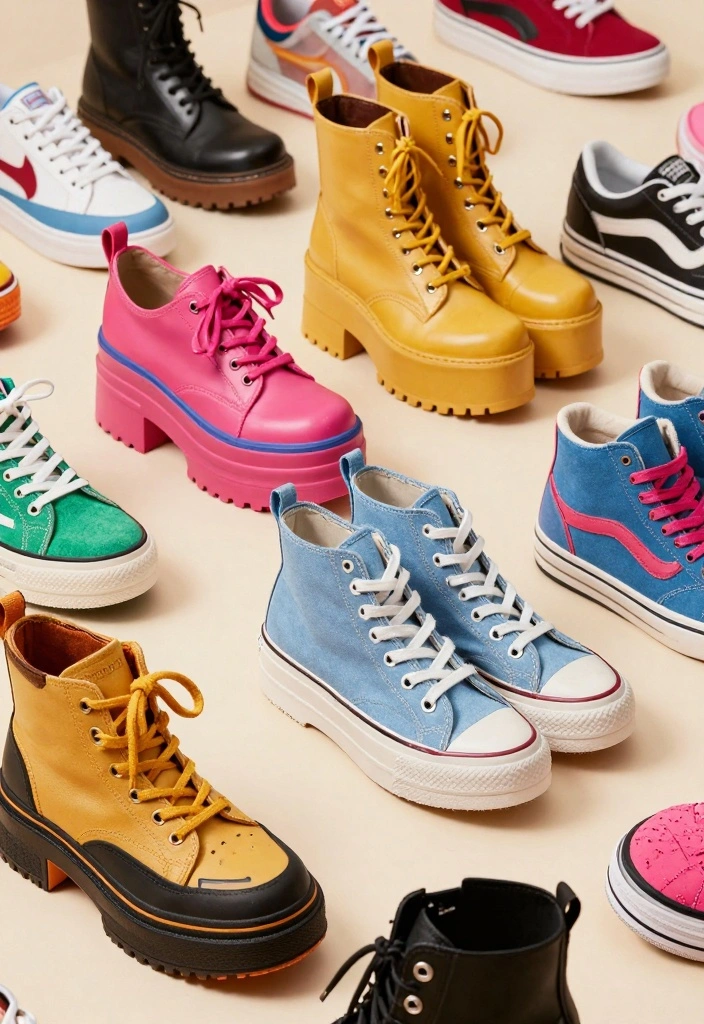 15 Nineties Party Outfit Ideas For Women With Retro Vibe - 15. Throwback Footwear 1