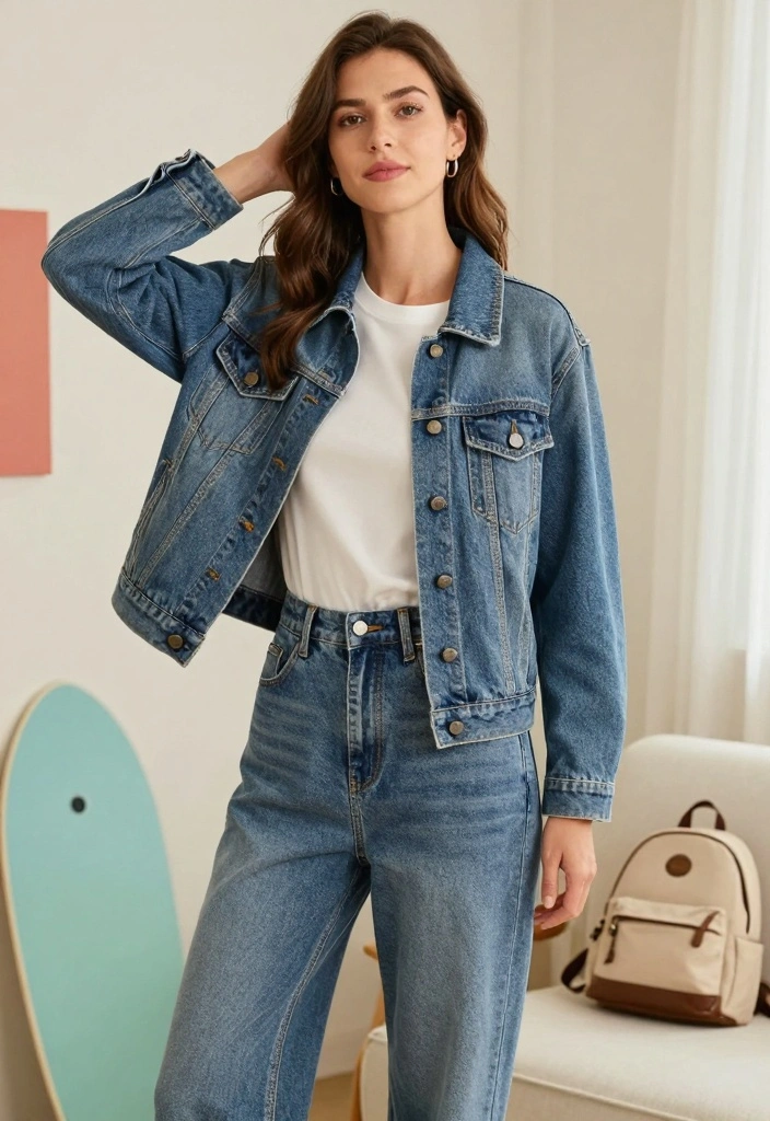 15 Nineties Party Outfit Ideas For Women With Retro Vibe - 4. Denim on Denim 1