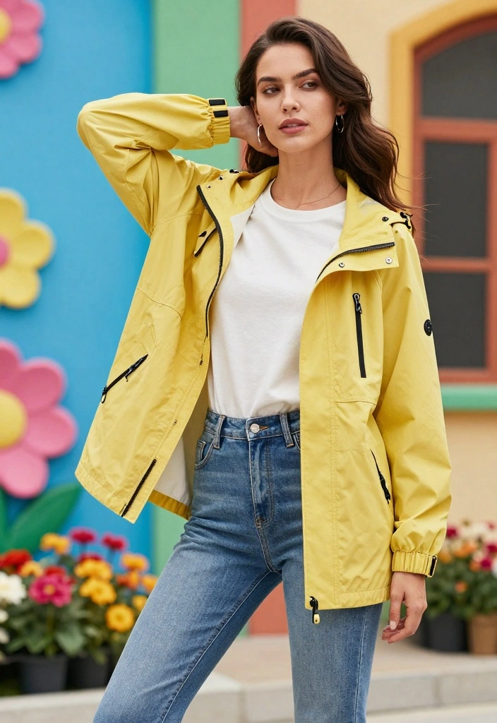 15 Nineties Party Outfit Ideas For Women With Retro Vibe - 9. Bright Windbreakers 1