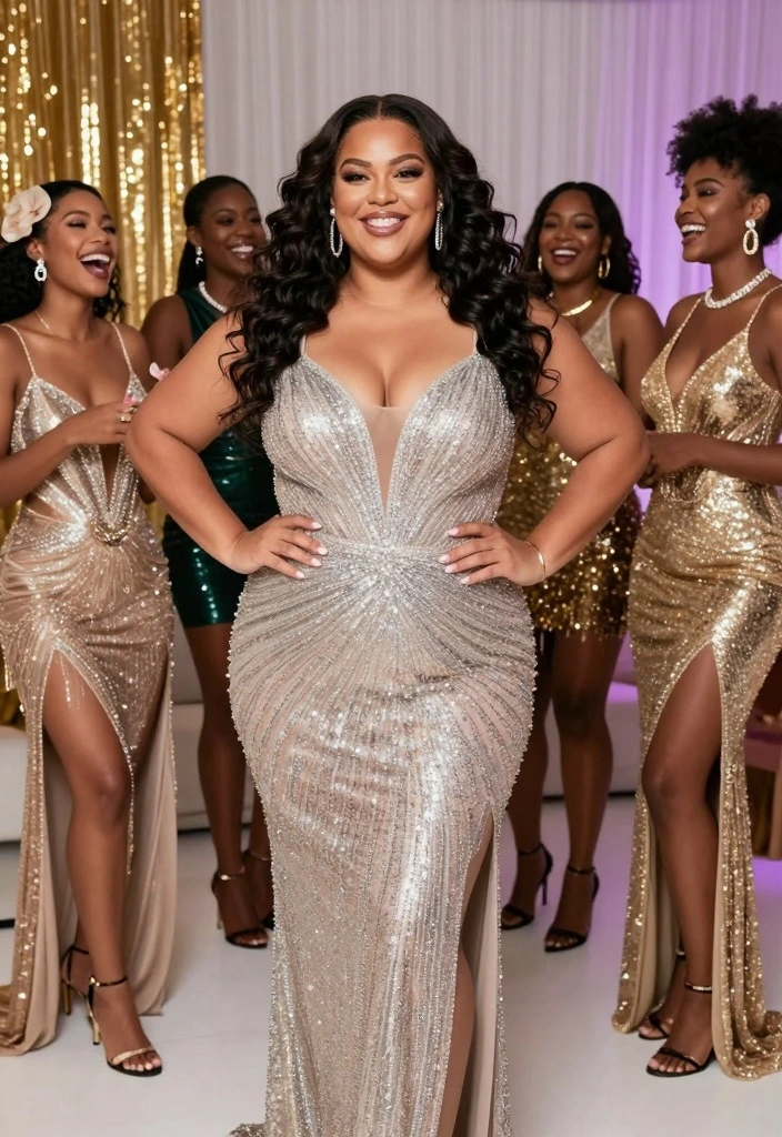 15 Sparkly Party Outfit Ideas For Women With Glam Mood - 15. The Power of Confidence 1