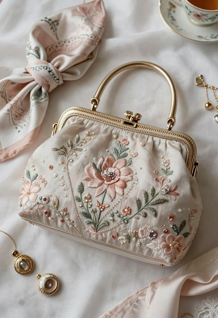 15 Tea Party Outfit Ideas For Women With Soft Elegance - 15. Dainty Handbag 1