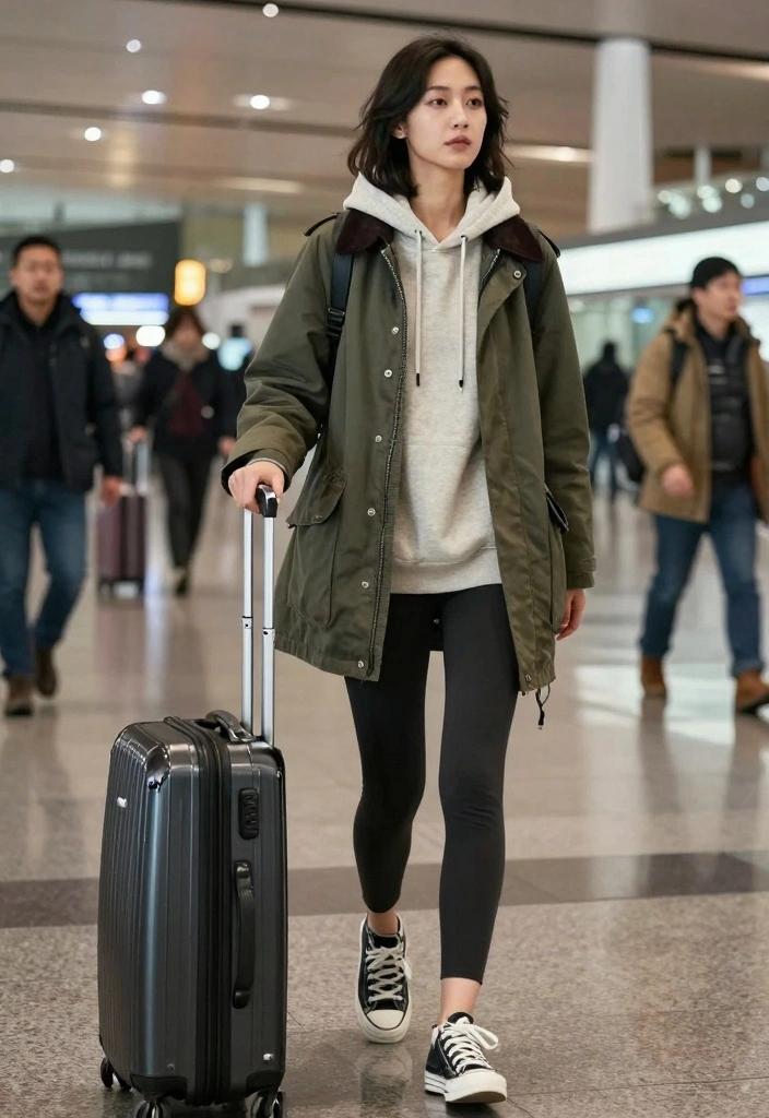 16 Barbour Jacket Outfit Ideas For Women With Classic Charm - 10. Travel Ready 1