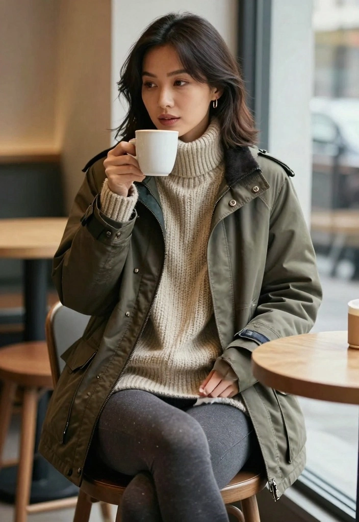 16 Barbour Jacket Outfit Ideas For Women With Classic Charm - 11. Cozy Layered Outfits 1