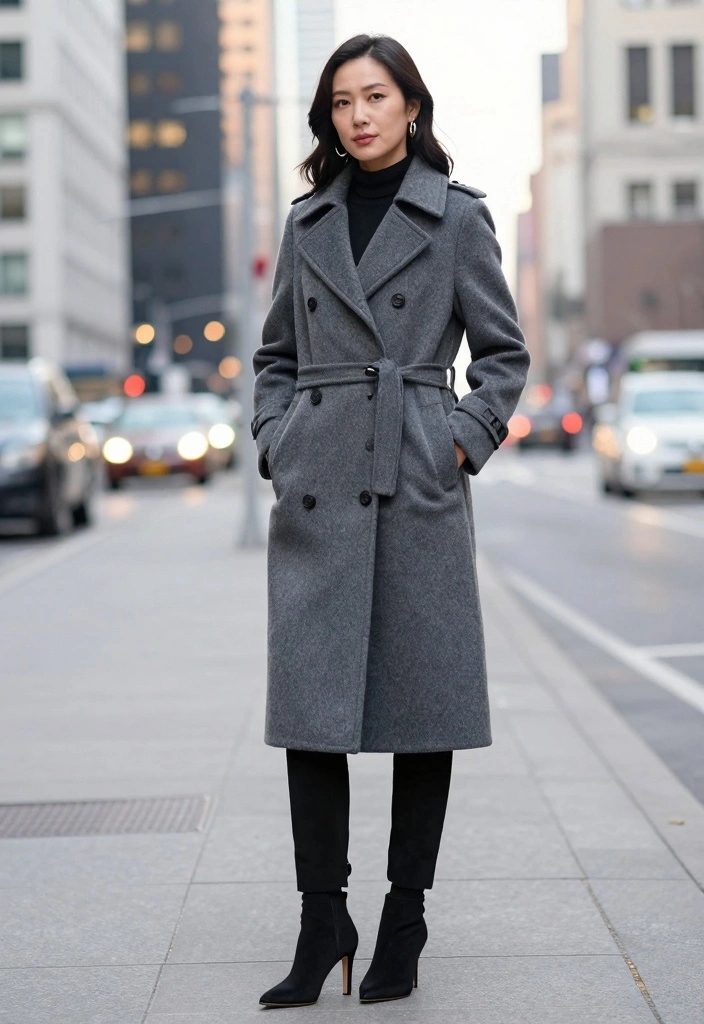16 Jacket Outfit Ideas For Women For Any Season - 13. The Structured Peacoat 1