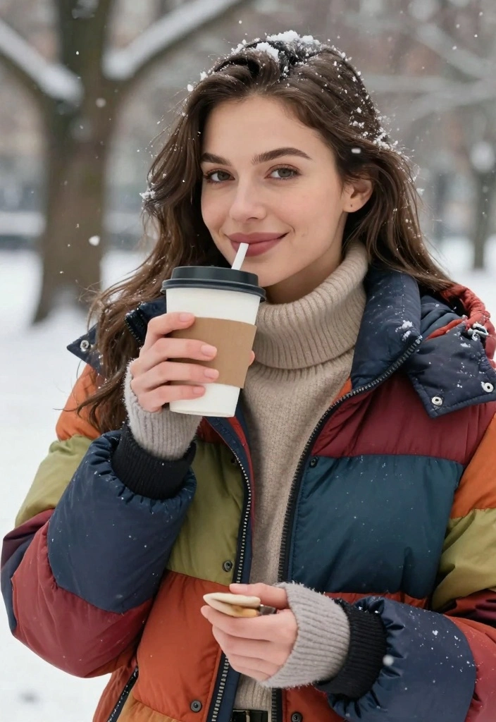 16 Jacket Outfit Ideas For Women For Any Season - 4. The Cozy Puffer Jacket 1