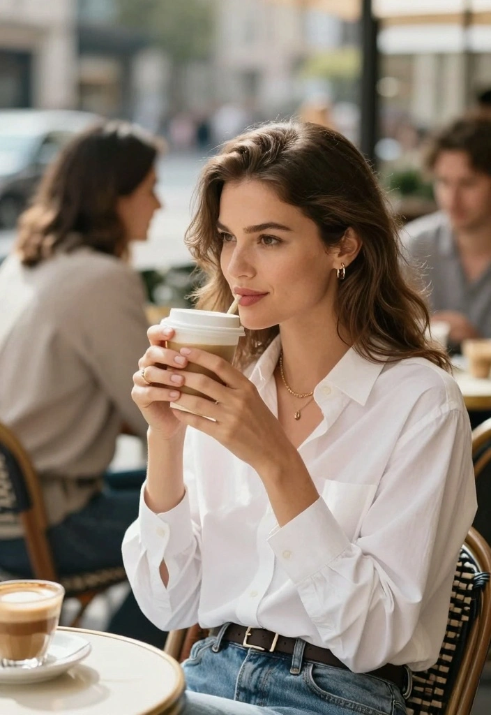 17 Women Jeans Outfit Inspo Ideas You Will Love - 10. Casual Chic with a White Button-Up 1