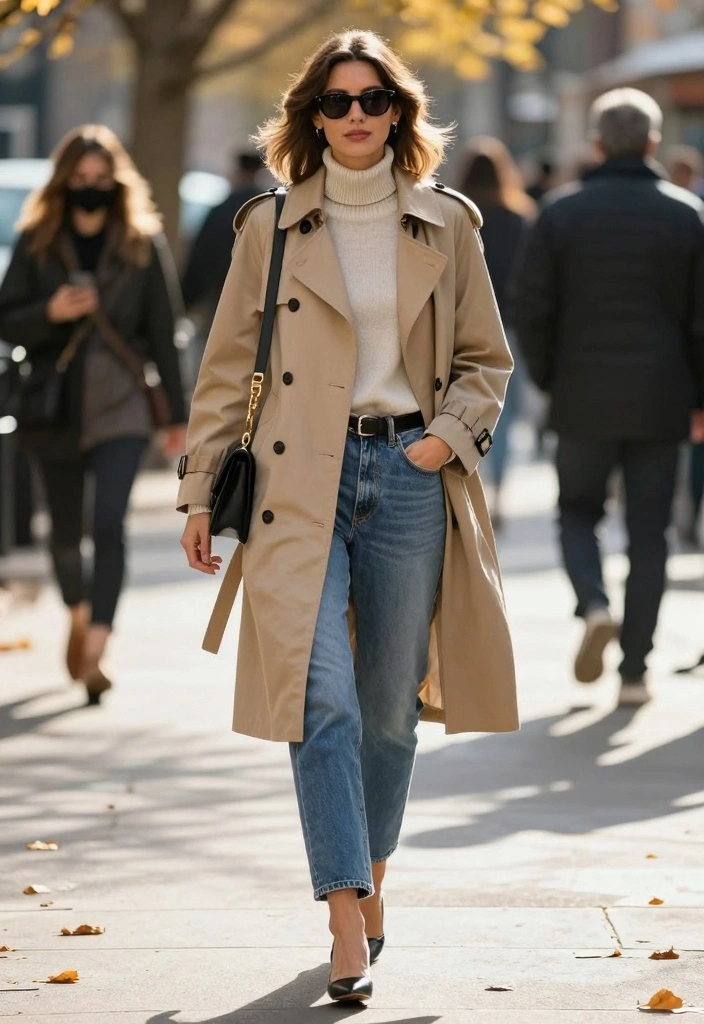 17 Women Jeans Outfit Inspo Ideas You Will Love - 11. Layered Looks for Transitional Seasons 1