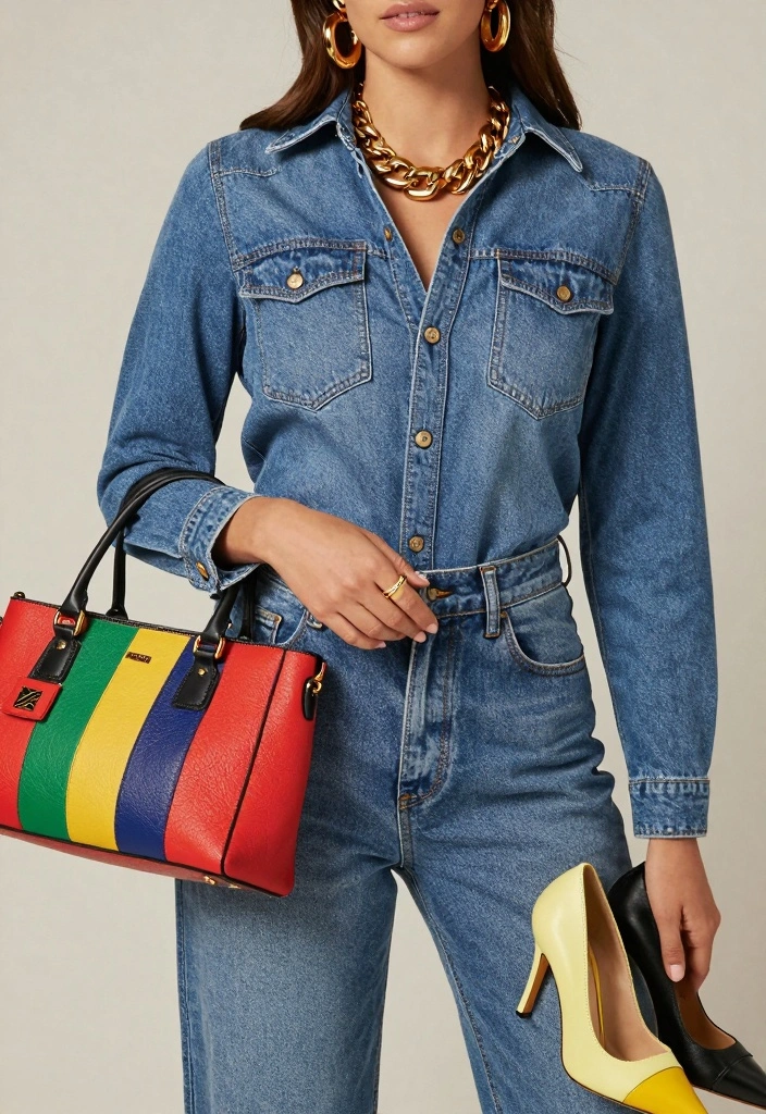 17 Women Jeans Outfit Inspo Ideas You Will Love - 14. Statement Accessories for Simple Outfits 1