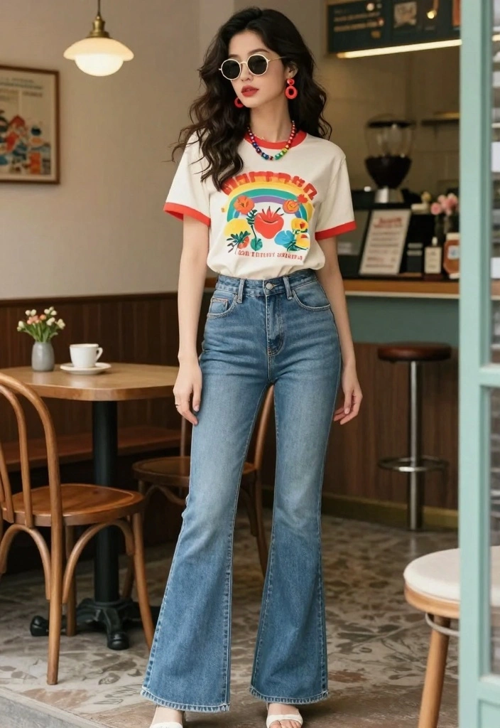 18 Jeans And Denim Outfit Ideas To Dress To Impress For Women - 10. Vintage-Inspired Denim Looks 1