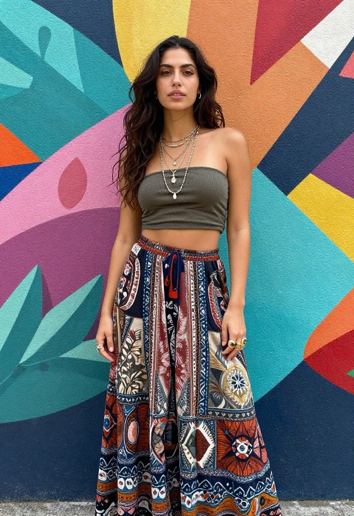 12 Chrome Hearts Outfit Ideas for Women That Look Edgy Without Trying Too Hard - 9. Boho Meets Edgy 1