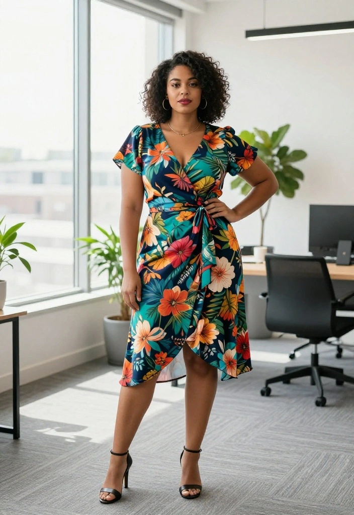 12 Elle Woods Outfits for Women That Work in Real Life - 3. Flirty Wrap Dress 1